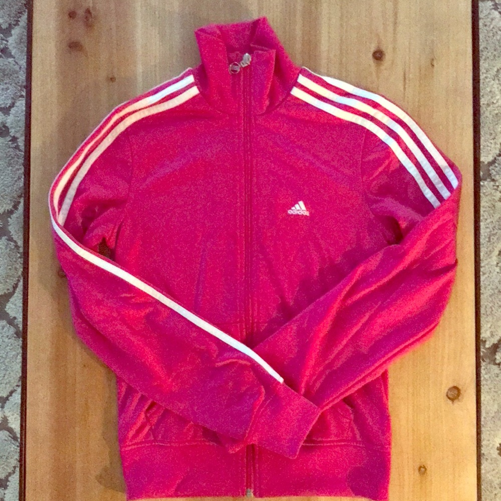 Adidas striped track jacket🏃🏾‍♀️
